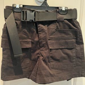 GARAGE belted cargo shorts